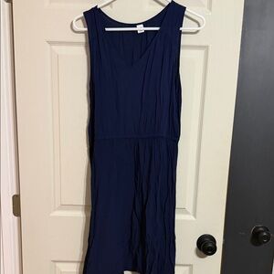 Old Navy Deep Blue V-Neck Dress